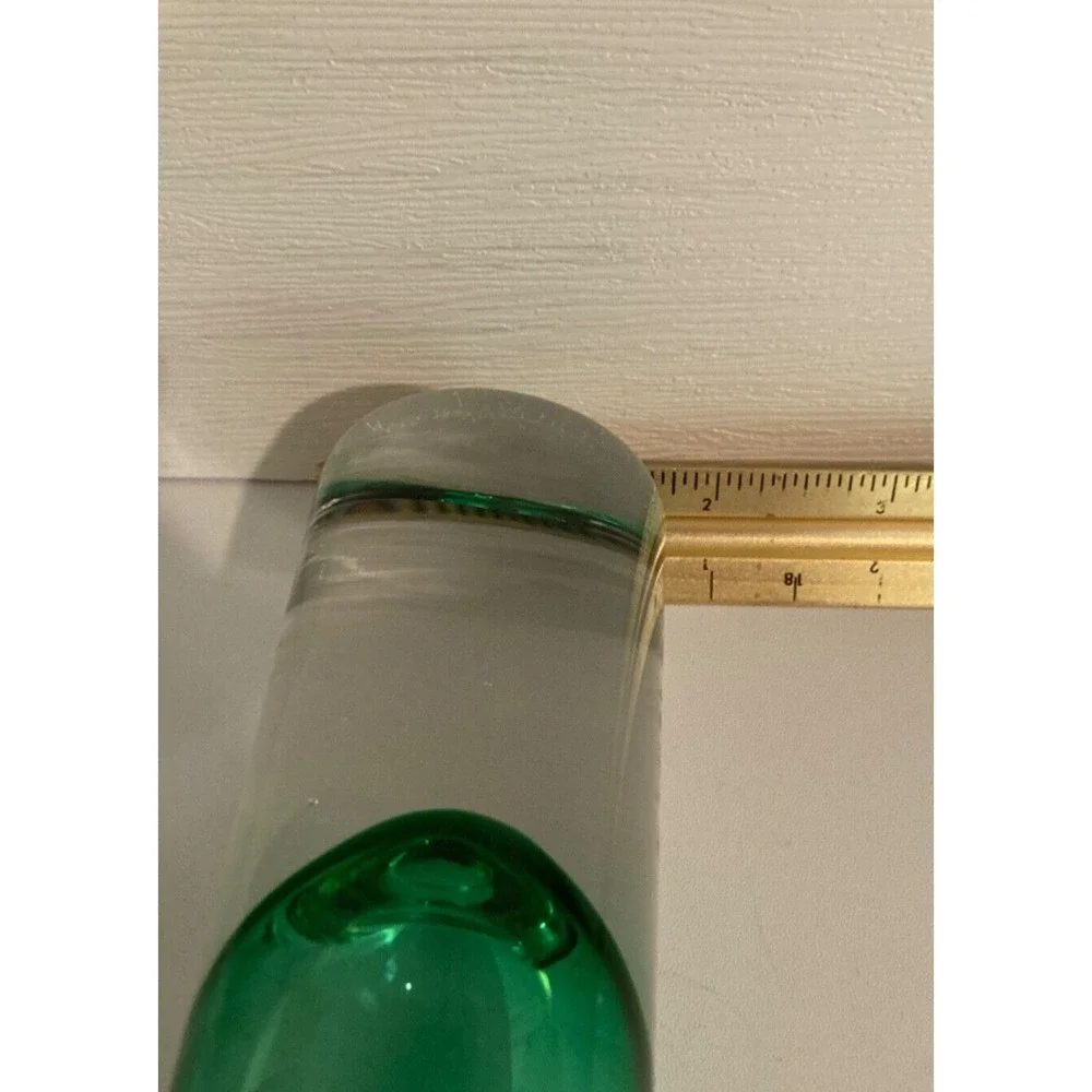 Green Cylindrical Bud Vase 8.75